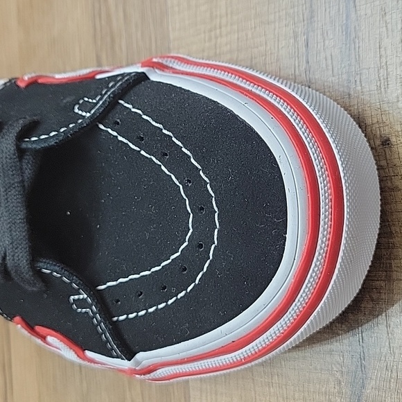 Van's SK8-Hi Flame in the box no lid authentic uper textile and leather. - Picture 7 of 16